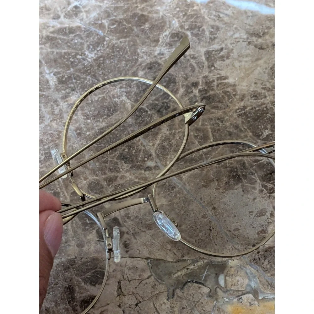 Maui Jim North Star Titanium Gold Round Eyeglasses Frames 48-21 145 Japan